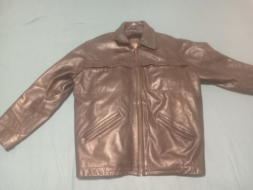 Campera De Cuero Reza Duro Xl - Impecable