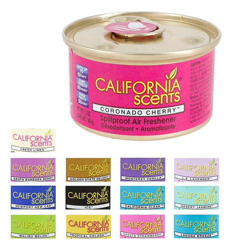 Aromatizante California Scents Lata 42gr Auto Camioneta