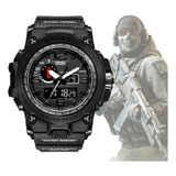 Relógio Smael 1545d Shock Militar Tático Esporte C/ Nf