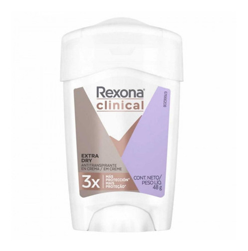 Rexona Barra Antitranspirante Clinical Mujer Extra Dry 48g