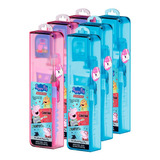 6 Kits Estojo Escova Fio E Gel Dental (peppa Pig George Pig)