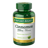 Canela Antioxidante Cinnamon 2000mg, Nature's Bounty