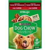 Alimento Dog Chow Salud Visible Sem Corantes Para Cão Adulto Todos Os Tamanhos Sabor Carne Em Saco De 100g