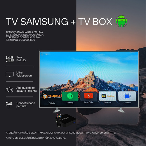 Tv Samsung 32 + Tv Box Android