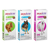 1 Bravecto 10 A 20kg 1 Bravecto 20 A 40kg 1 Bravecto 40a56kg