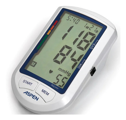 Tensiómetro Digital De Brazo Aspen Kd5031 Grandes Dígitos Color Blanco