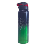 Botella Sport De Metal Térmica C/pico 500ml Frío/calor Full! Color Negro/verde Claro