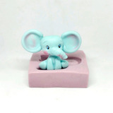 Molde De Silicona Práctico Porcelana Fría Elefante De 7x4 Cm