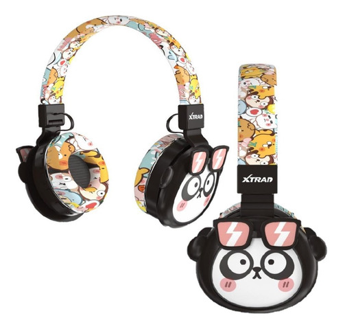 Fone Ouvido Bluetooth Infantil Sem Fio Panda Headphone