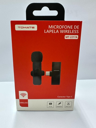 Microfone Lapela Sem Fio Compatível Android Usb C Type C +nf