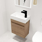 Vanity Flotante Malwee 18  Con Lavabo Y Puerta