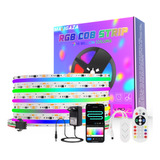 Kit De Tira De Luces Led Cob Direccionable Wifi Rgbic De 5m