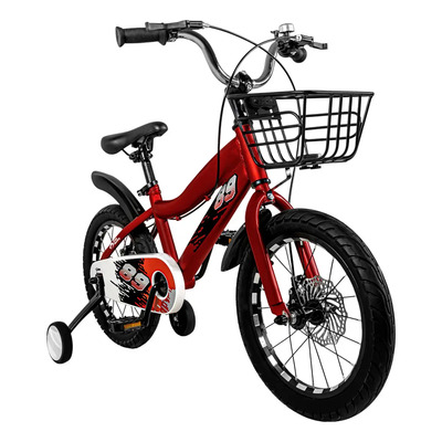 Bicicleta Infantil para Niños Rodada 16 con Canasta Estilo Racing Cuadro Resistente Tamaño S Frenos de Disco Delantero y Trasero Color Rojo Ideal para Aprender y Uso Diario | MercadoLibre