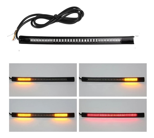 Tira De Led Moto Stop Direccionales Universal Cafe Racer Hd