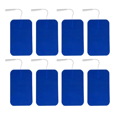 Sensamed® - 8 Electrodos Parches Pads Almohadillas 7x10 Tens Cola De Ratón Myofit Color Azul | Meses sin interés