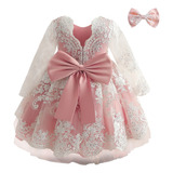 Vestido Nnjxd De Encaje Con Flores Para Niñas