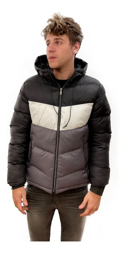 Campera Combinada Amsterdam Hombre Importada Impermeable