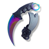 Kerambit Sin Filo Cuchillo Cs Go Tornasolado Funda Rígida 22