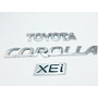 Emblema Toyota Corolla New Sensation Xei 3piezas Metal Pulid Toyota Corolla