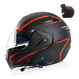 Integral Casco Abatible Moto Con Bluetooth Manos Libre Dot