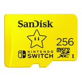 Tarjeta De Memoria Sandisk Sdsqxao-256g-anczn Nintendo 