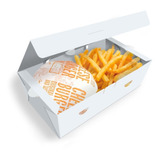 Embalagem Delivery Combo Hambúrguer, Fritas, Salgados G 200u