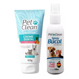 Kit Higiene Bucal Xô Bafinho Creme Dental + Enxaguante Cães 