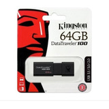 Memoria Usb Kingston 64 Gb 3.1/3.0/2.0 Alta Velocidad Dt100