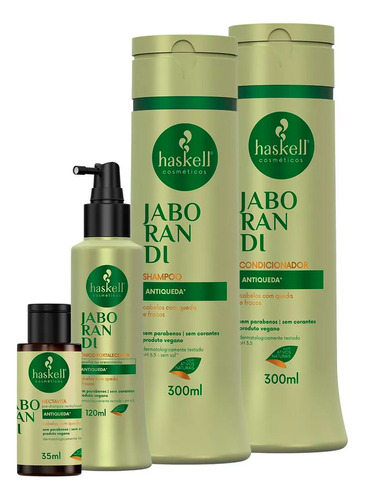 Kit Antiqueda De Cabelo Haskell Jaborandi 300ml