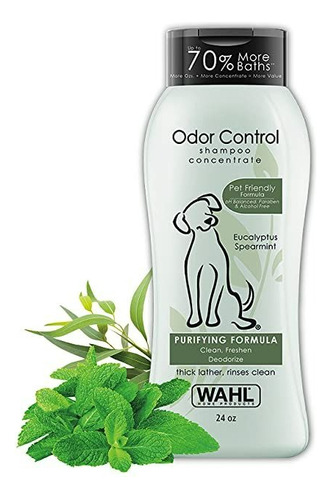 Shampoo Para Mascotas Wahl Odor Control Fragancia Menta Verde Eucalipto