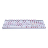 Teclado Mecânico Redragon Mitra Lunar Led Switch Brown Abnt2