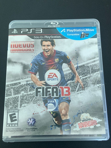 Jogo Ps3 Fifa 13 Espanhol Game Futebol Dvd Mídia Físico