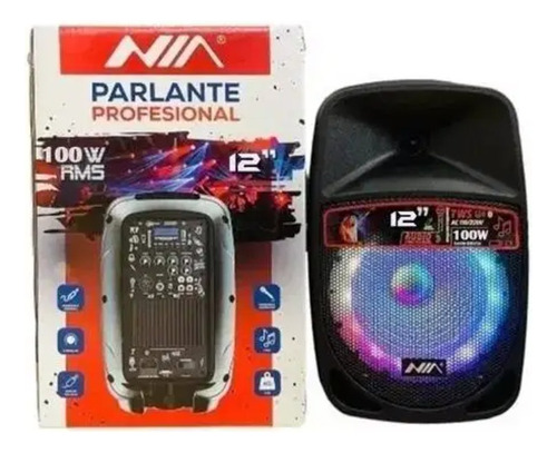 Cabina De Sonido Parlante Recargable Bluetooth Nia 12'' 615