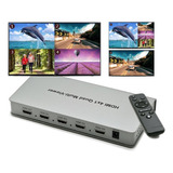 Switch Hdmi Quad Multi-viewer 4 Telas Em 1 Fullhd 1080p