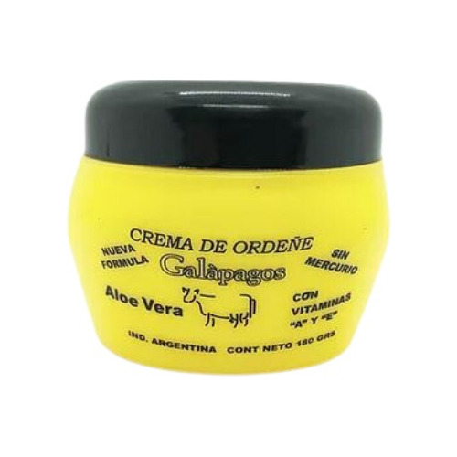 Pote Crema De Ordeñe Aloe Vera Vitaminas A Y E  180 Grs