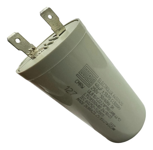 Capacitor Original 40uf Lavadora 127v Electrolux 64501450