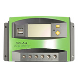 Regulador De Carga Panel Solar 40a 12v 24v Display Usb Pwm