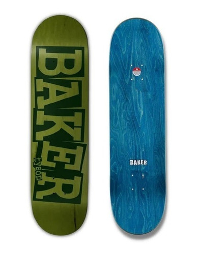 Shape Maple Skate Baker 8.25 Tyson Ribbon Green Veneer