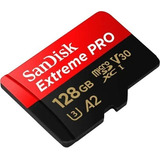 Tarjeta Micro Sd 128gb 4k V30 U3 Extreme Pro 200mb/s Sandisk