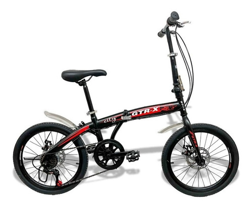 Bicicleta Gtr-x Pliage Dobrável Aro 20 Freios A Disco 7v