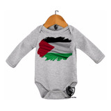 Body Bebê Criança Roupa Nenê Bandeira Palestina