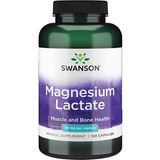 Magnesium Lactate Lactato De Magnesio 120 Cap Sabor No Aplica