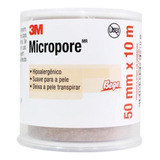 Micropore Bege 5cm X 10m C/capa (1533) - 3m