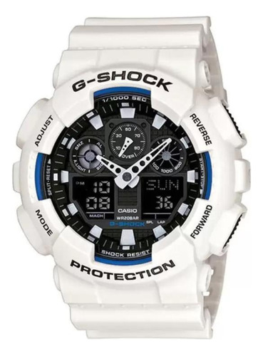 Relógio Masculino Casio G-shock Ana/digi Branco Esportivo