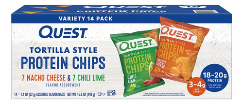 Quest Papas Chips Con Proteína. 14pack 