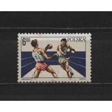 Selos Da Polônia,selo Esportes/ Boxe Polonês 1983,usado.