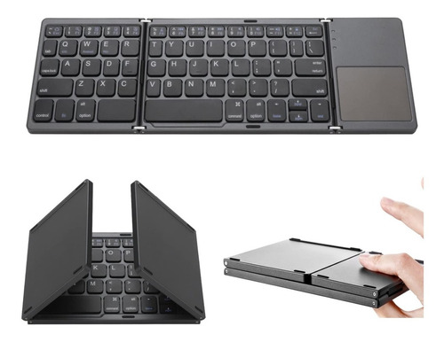 Mini Teclado Inalámbrico Bluetooth Recargable Plegable