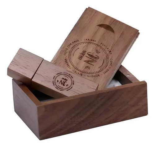 Memoria Usb Personalizada 64gb Madera Grabado Laser Boda 15