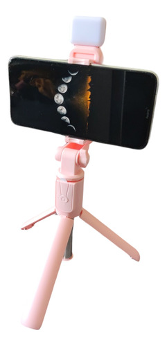 Palo Selfie Con Luz Control Bluetooth iPhone Android Tripode