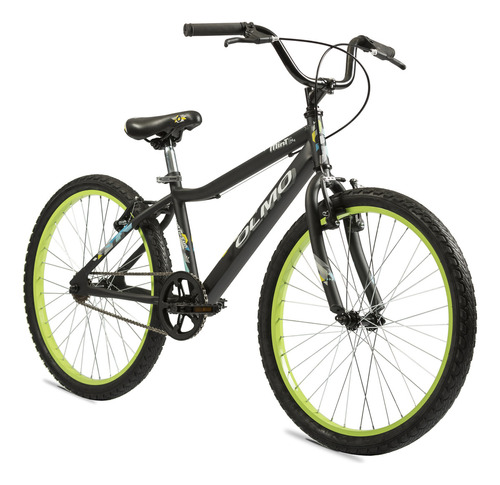 Mountain Bike Infantil Olmo Infantiles Mint  2020 R24 Frenos V-brakes Color Negro Mate/celeste/verde  
